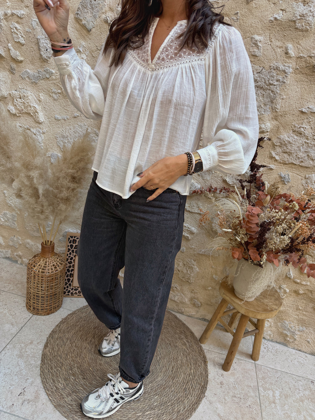 Blouse Alizée écrue