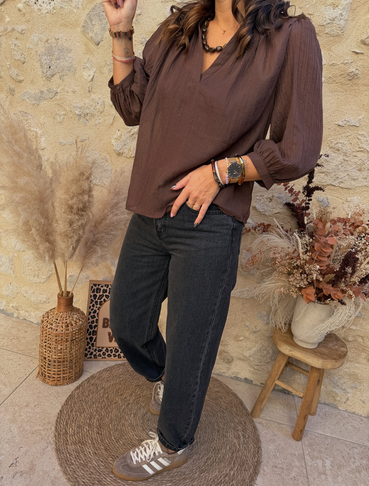 Blouse Sarah choco
