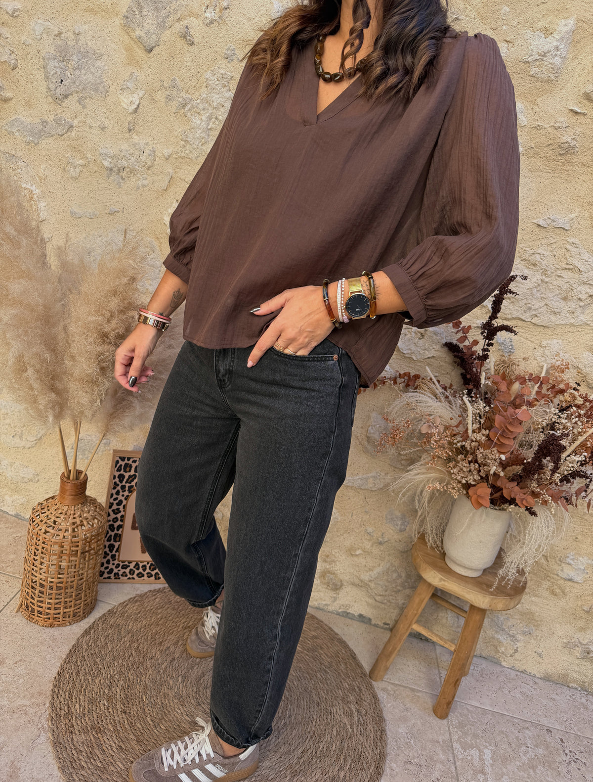 Blouse Sarah choco