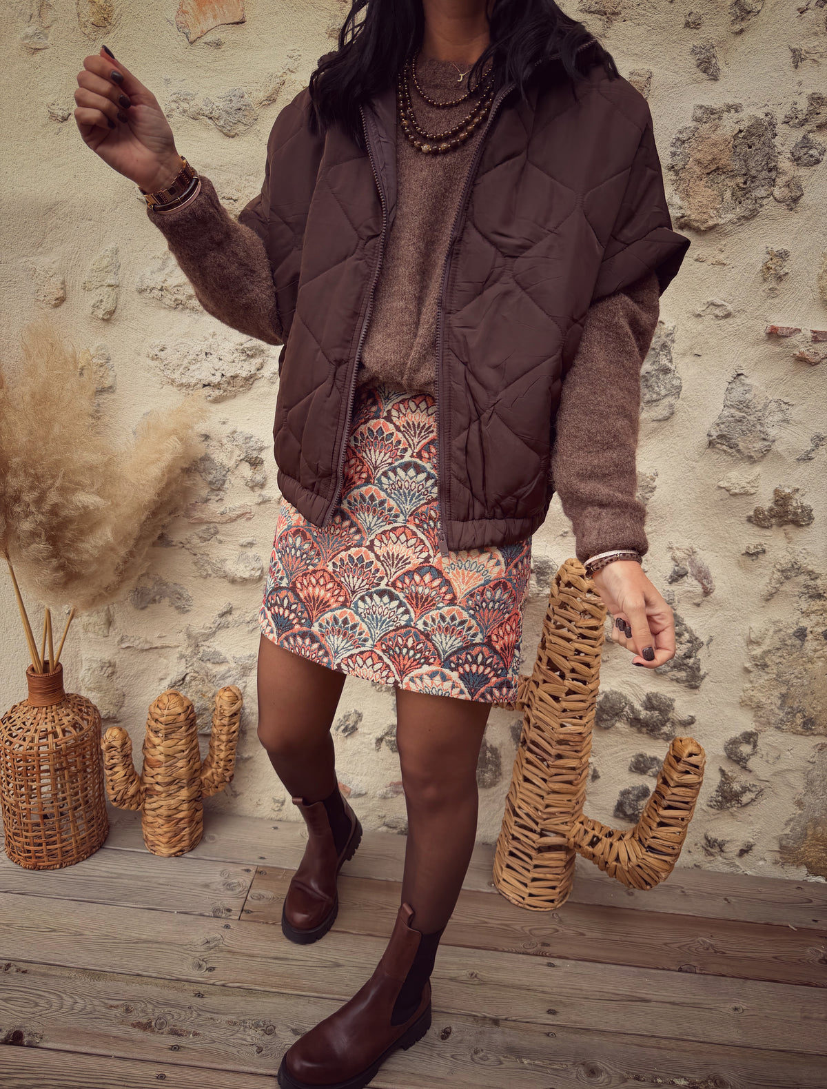 Jupe jacquard