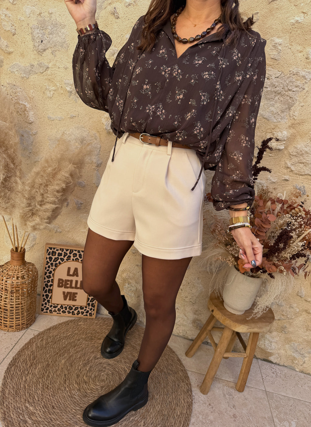 Blouse Carole choco