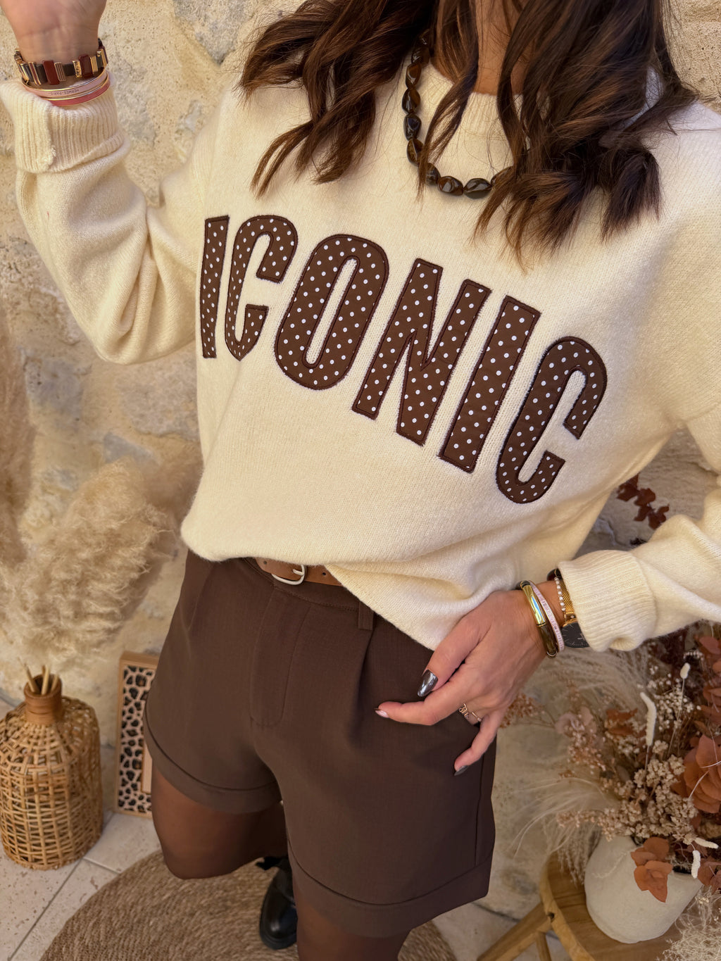 Pull Iconic beige