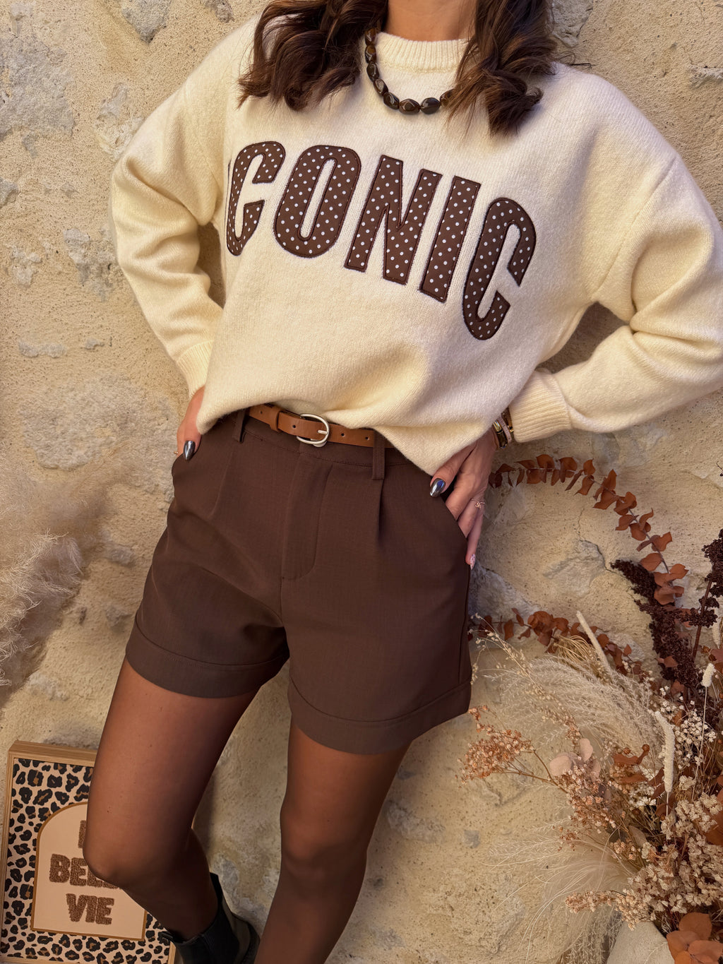 Pull Iconic beige