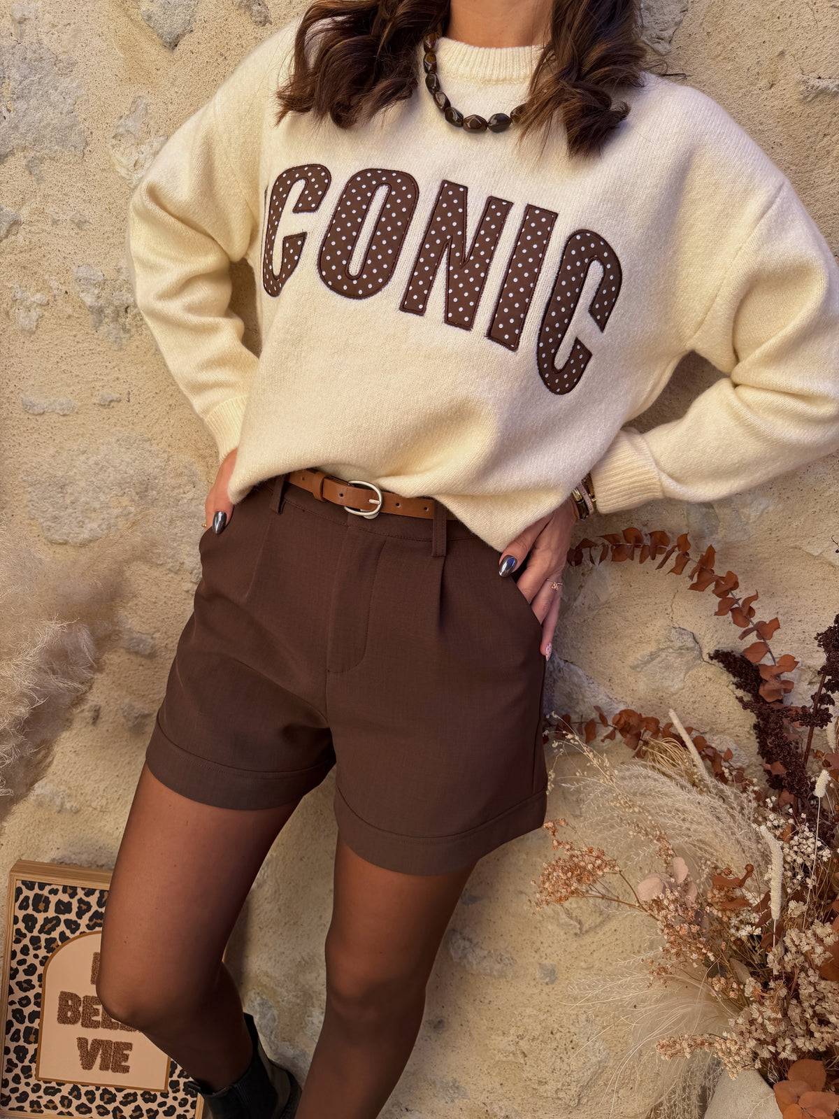 Pull Iconic beige