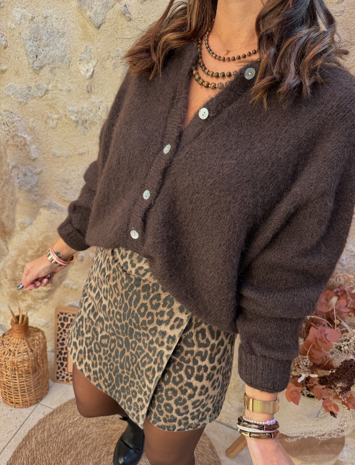 Gilet Léopaul choco