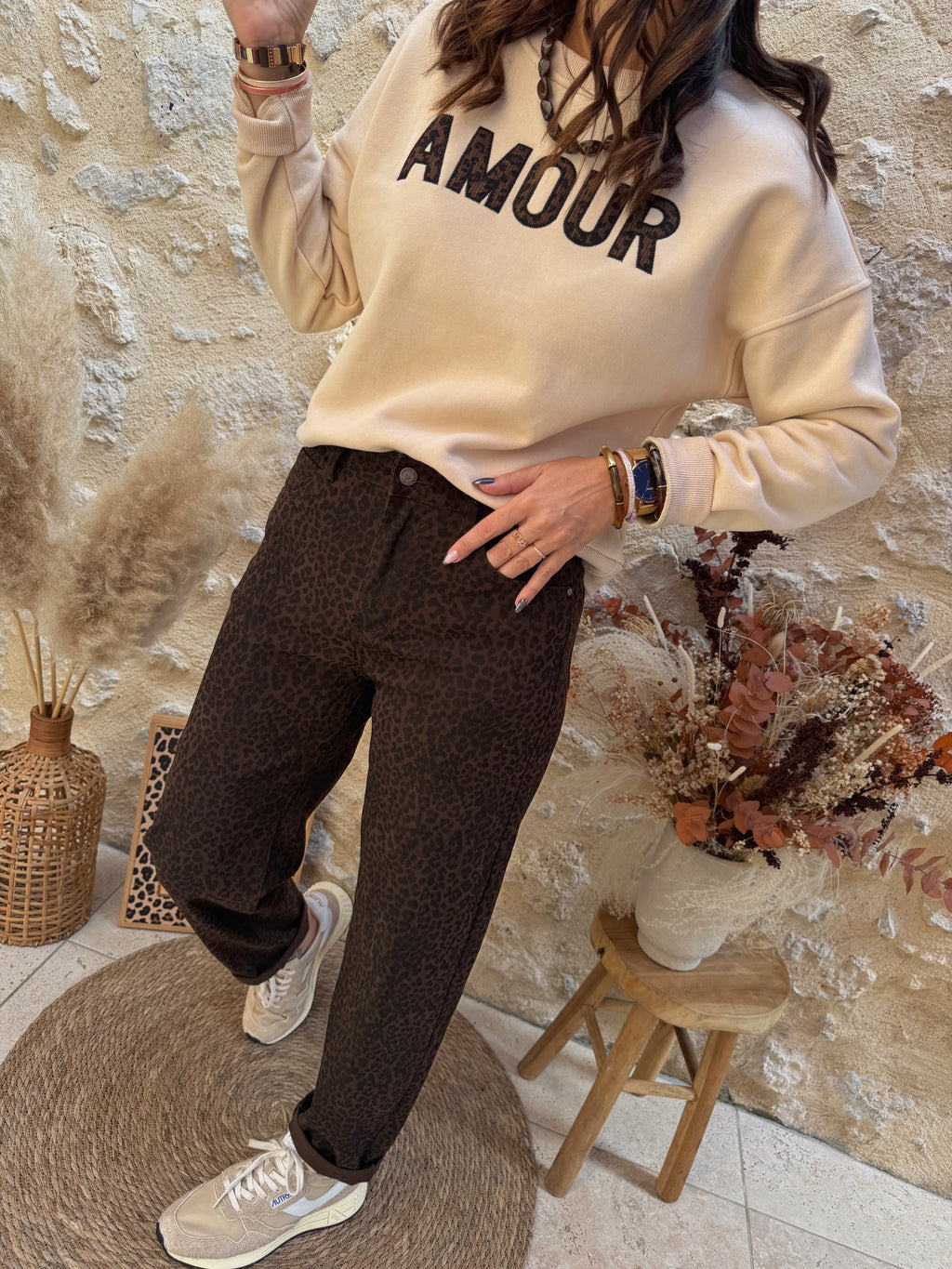Sweat Amour beige