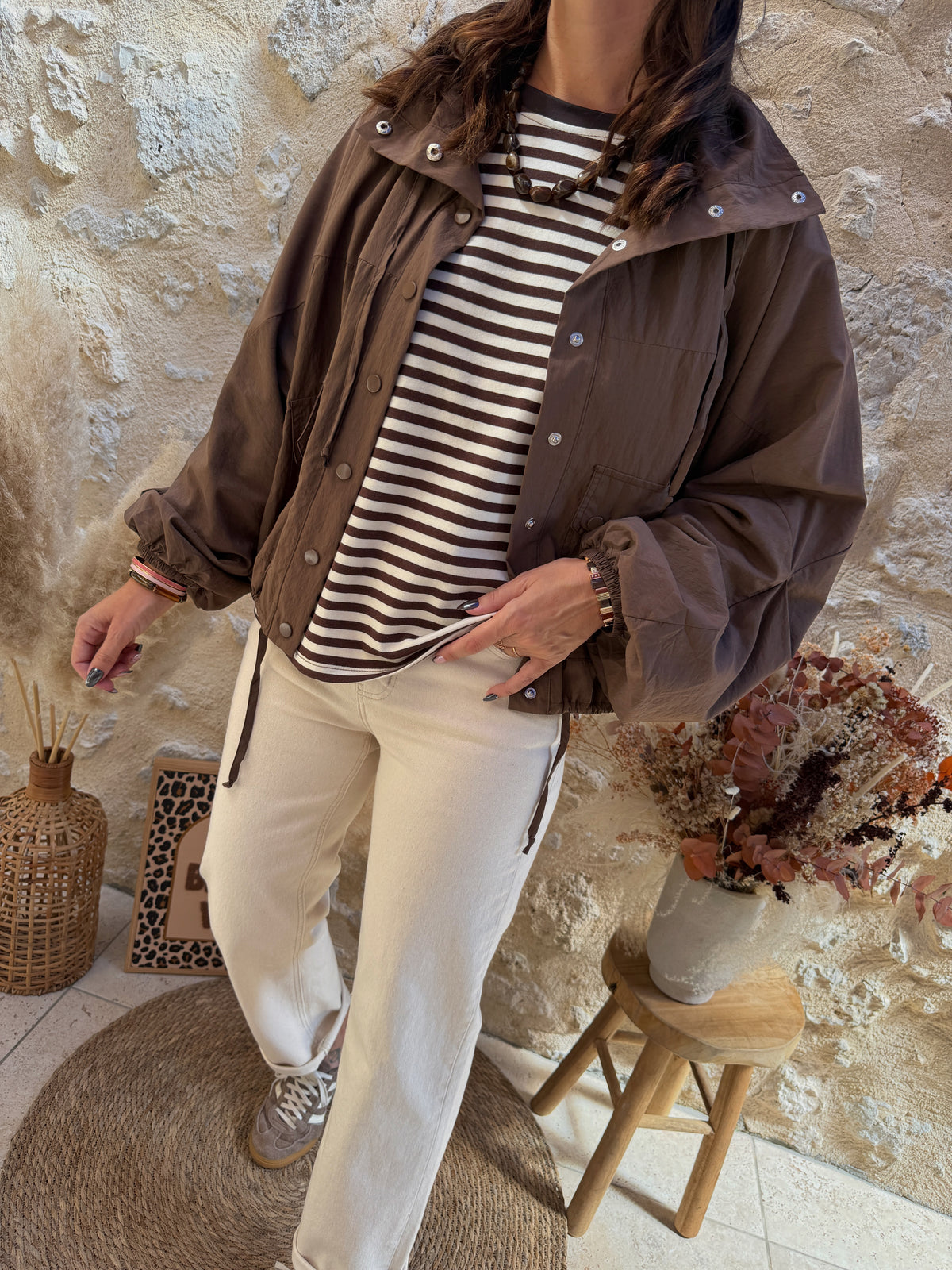 Top marinière choco