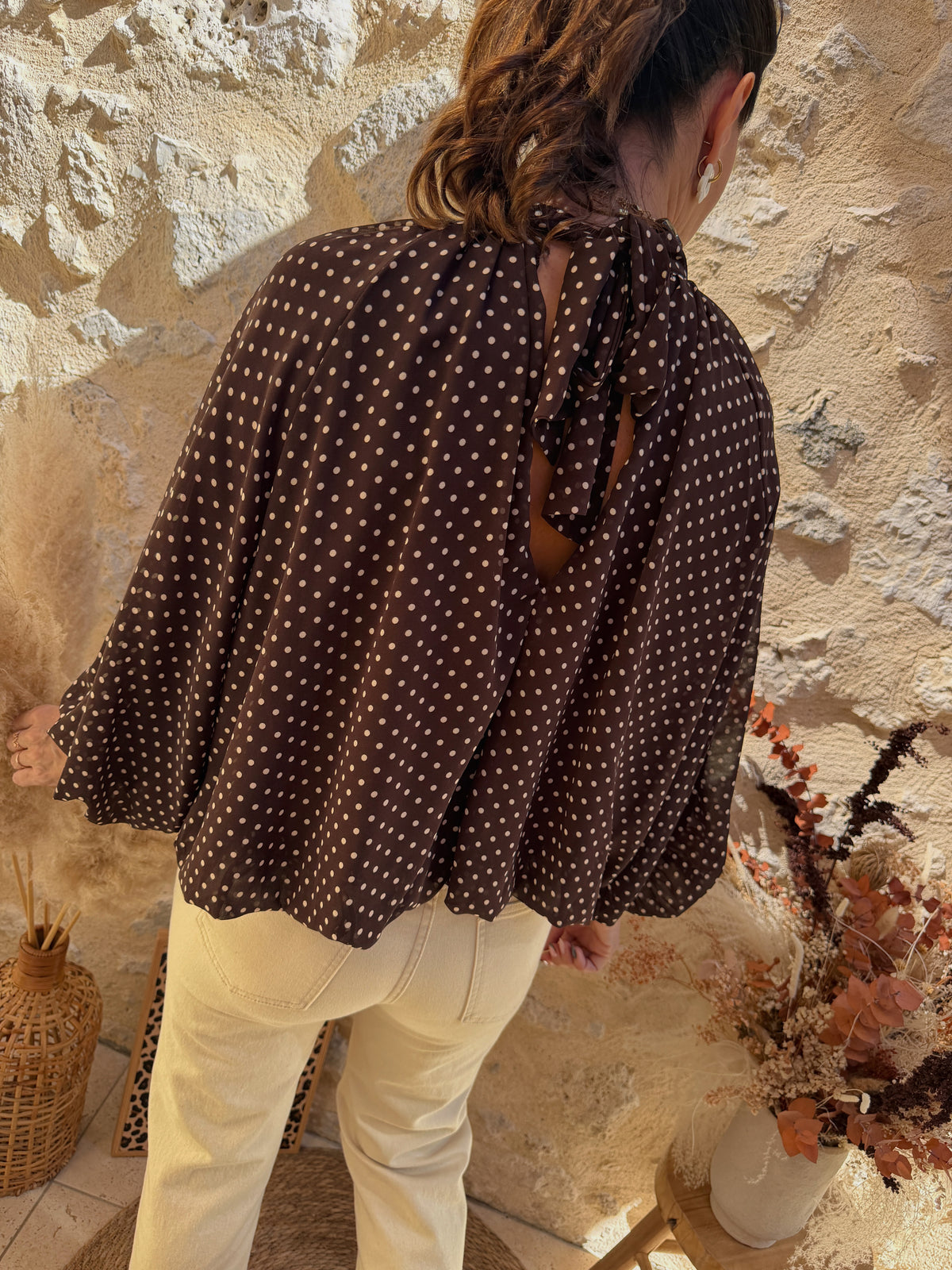 Blouse Mélina choco