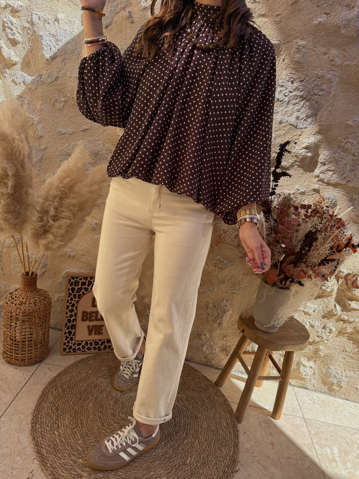 Blouse Mélina choco
