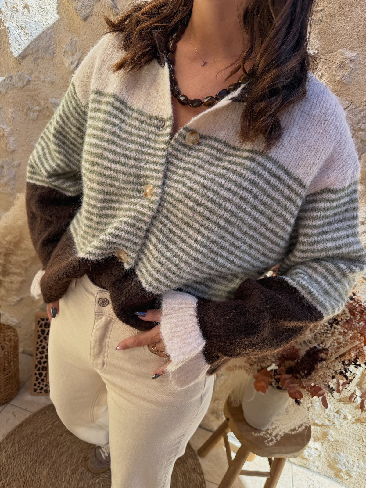 Gilet Pedro choco