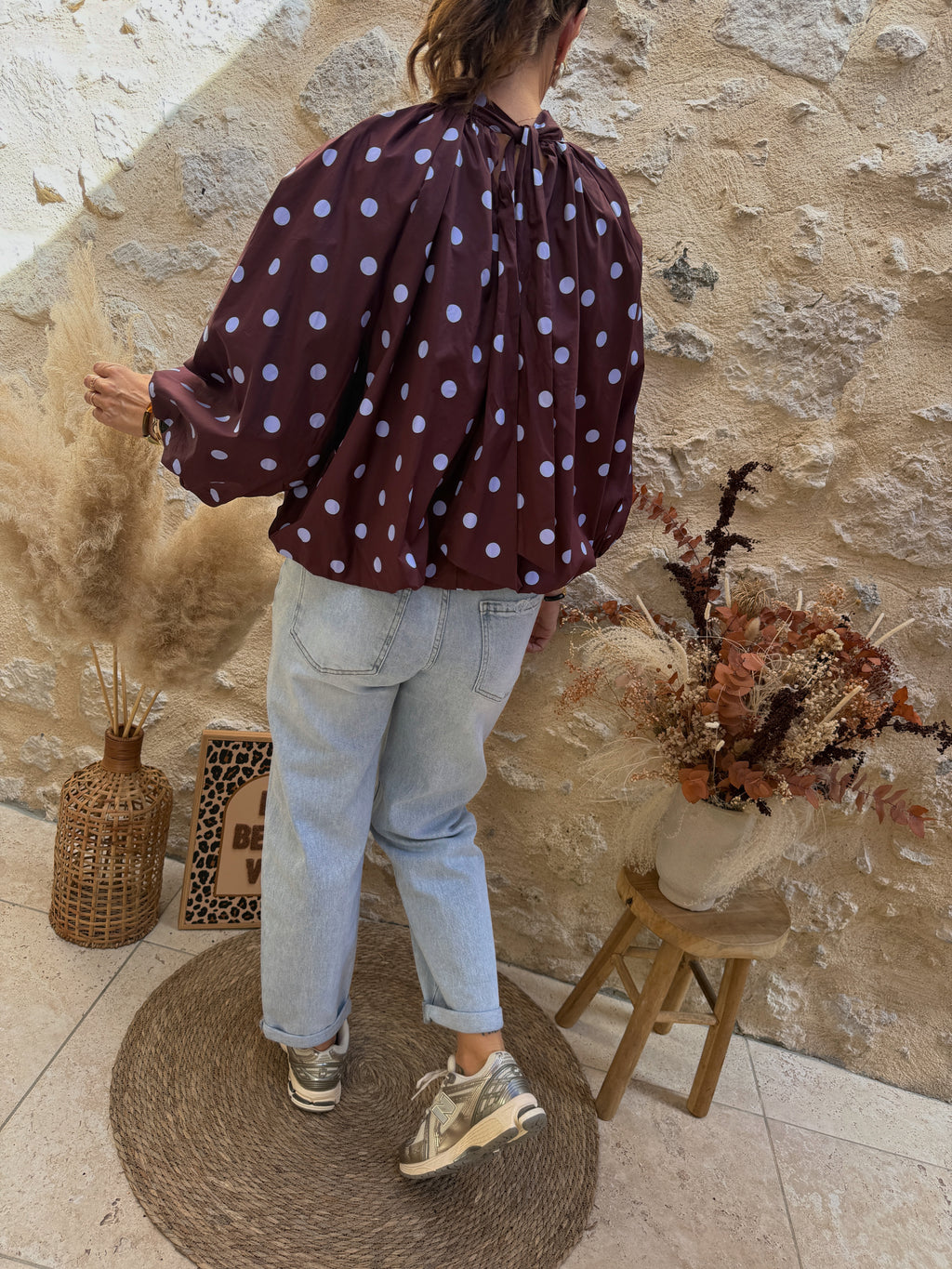 Blouse Justine prune