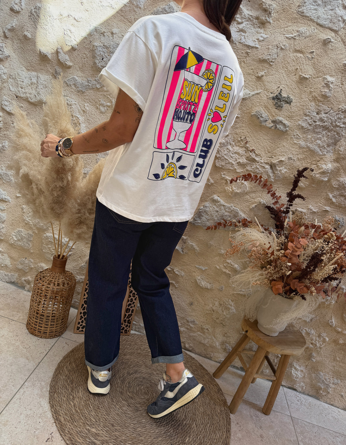 T-shirt Club écru