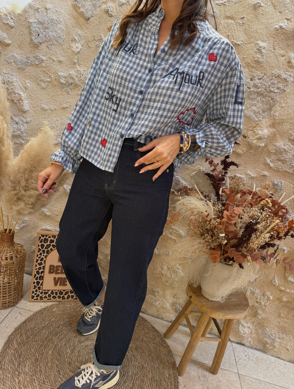 Blouse Giulia bleue