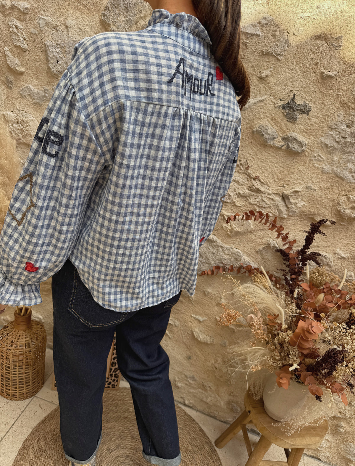 Blouse Giulia bleue