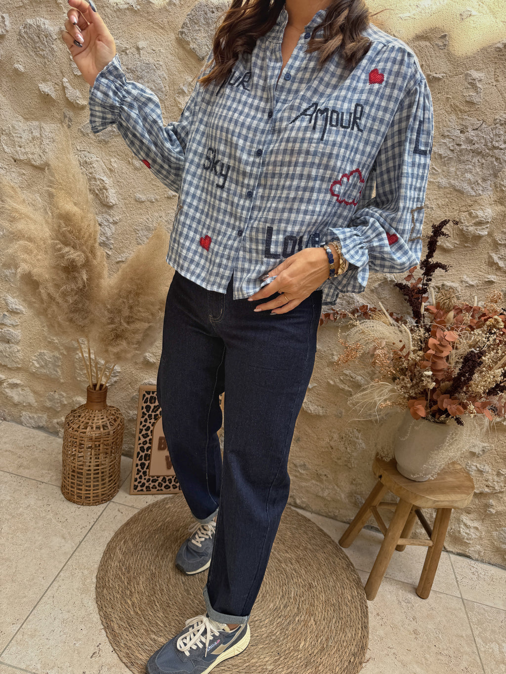 Blouse Giulia bleue