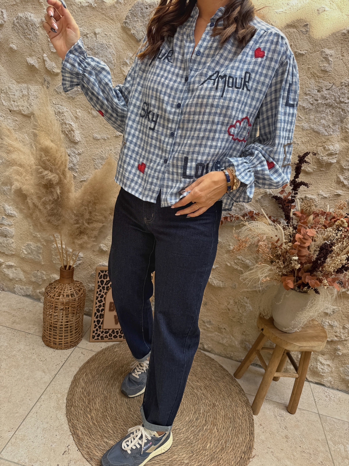 Blouse Giulia bleue