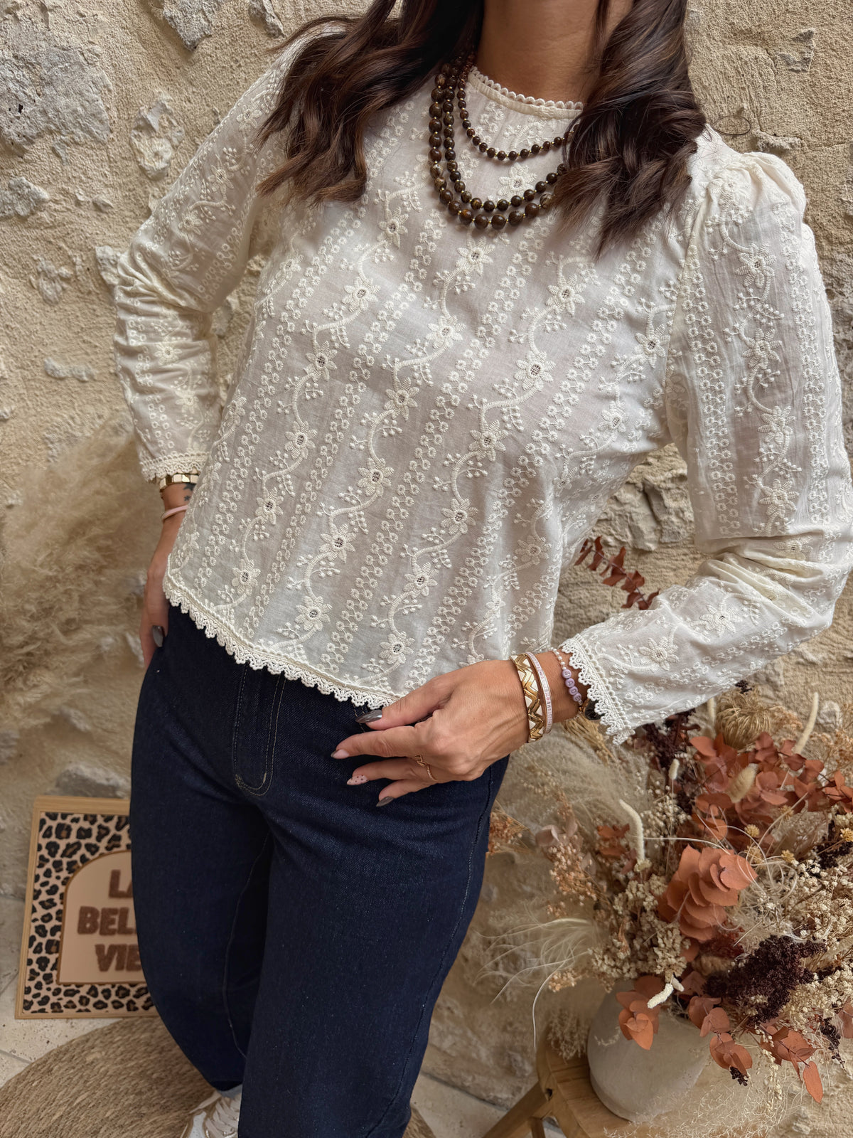 Blouse Aline ivoire