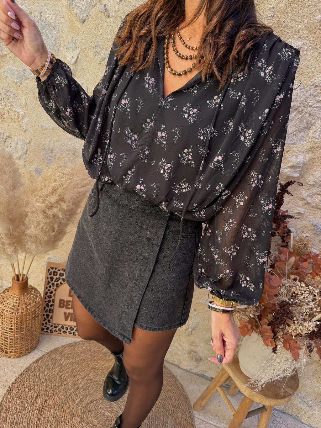 Blouse Carole noire