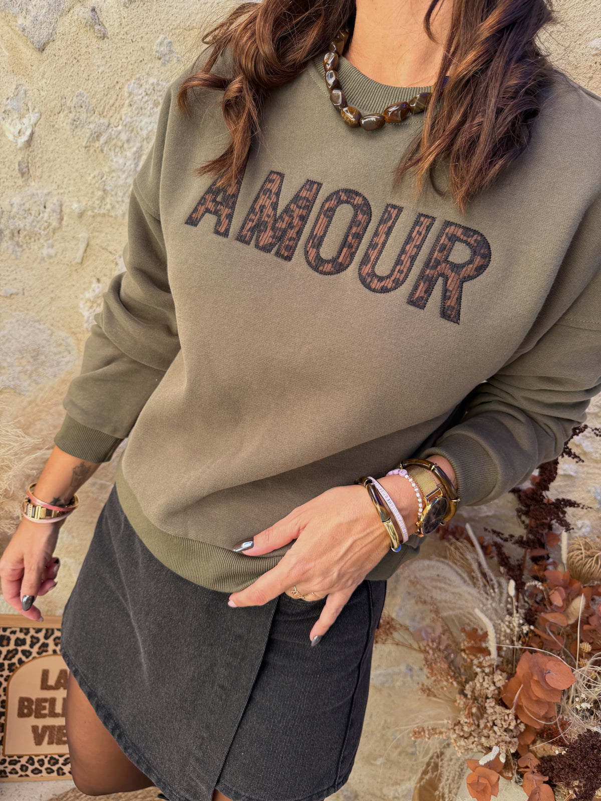Sweat Amour kaki