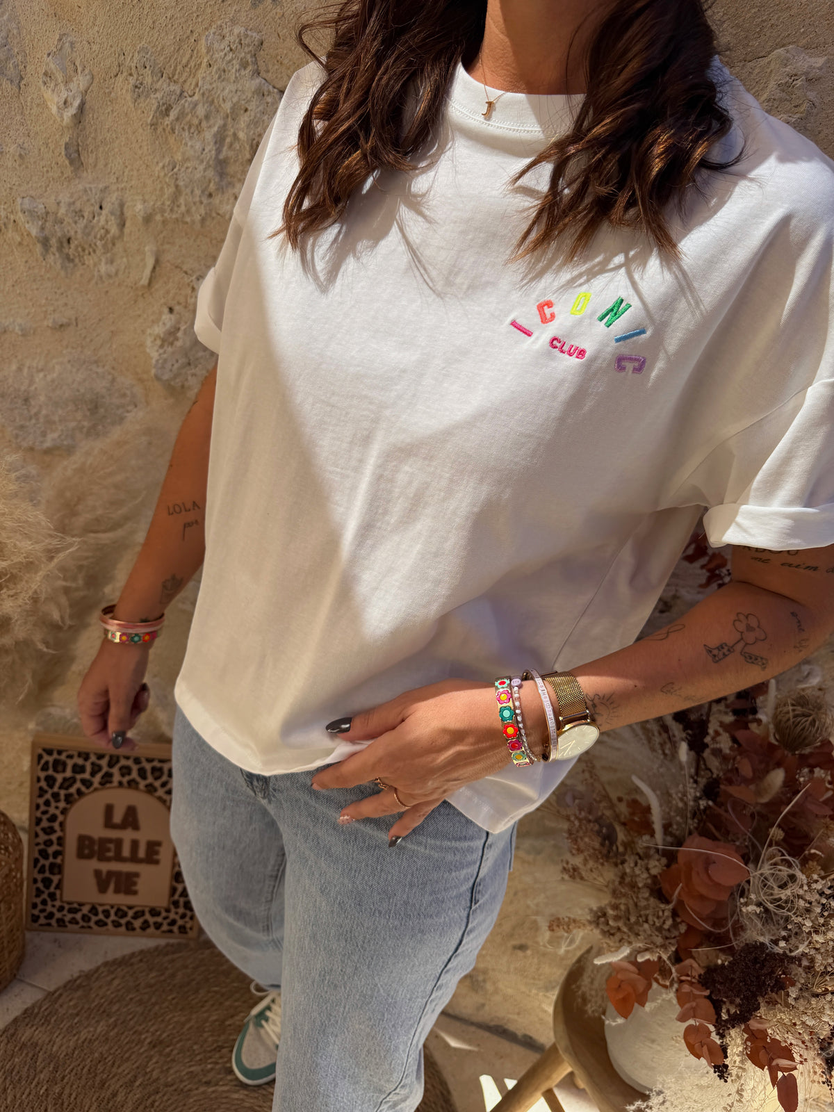 T-shirt Iconic blanc