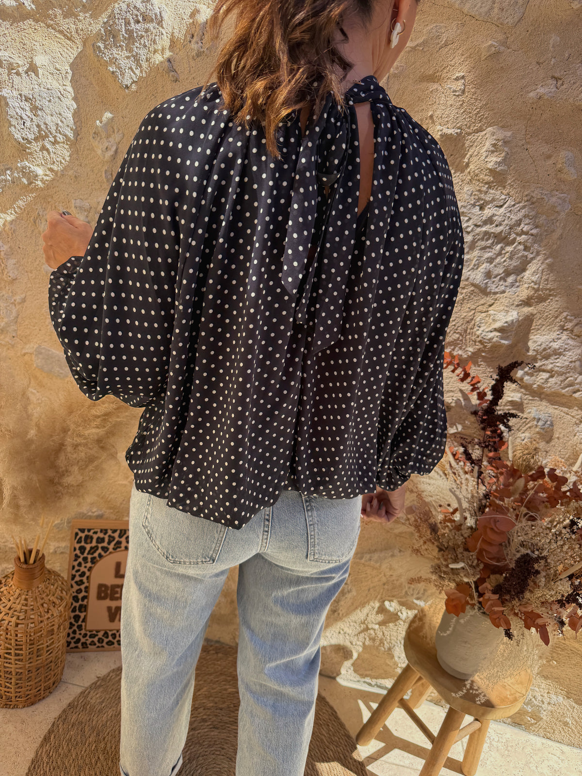Blouse Mélina marine