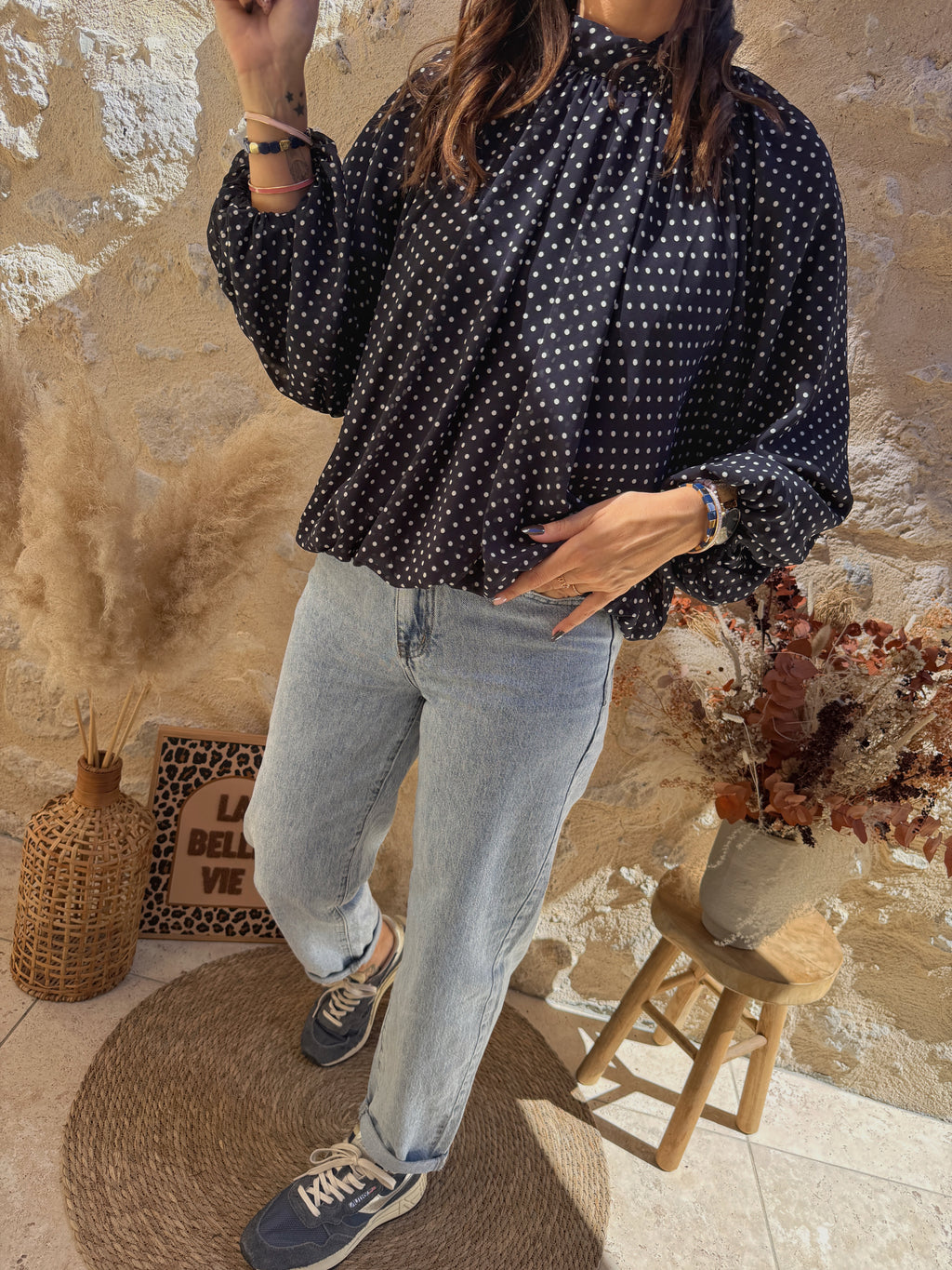 Blouse Mélina marine