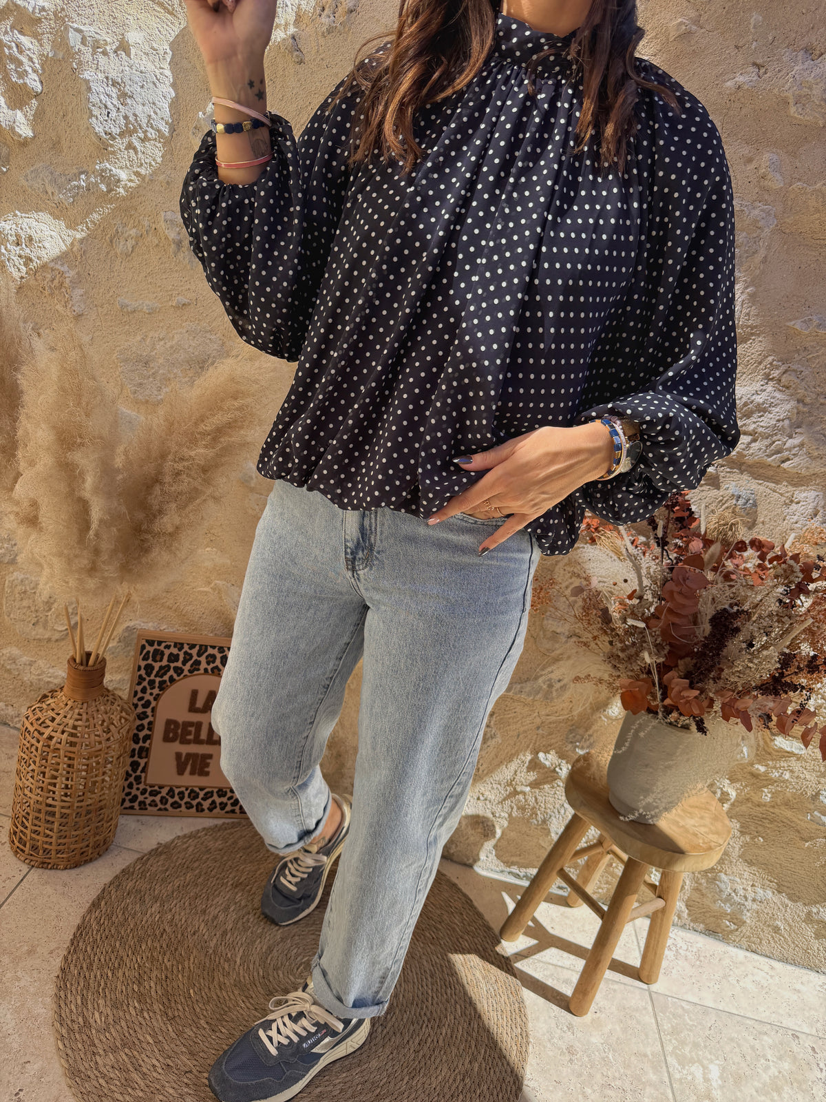 Blouse Mélina marine