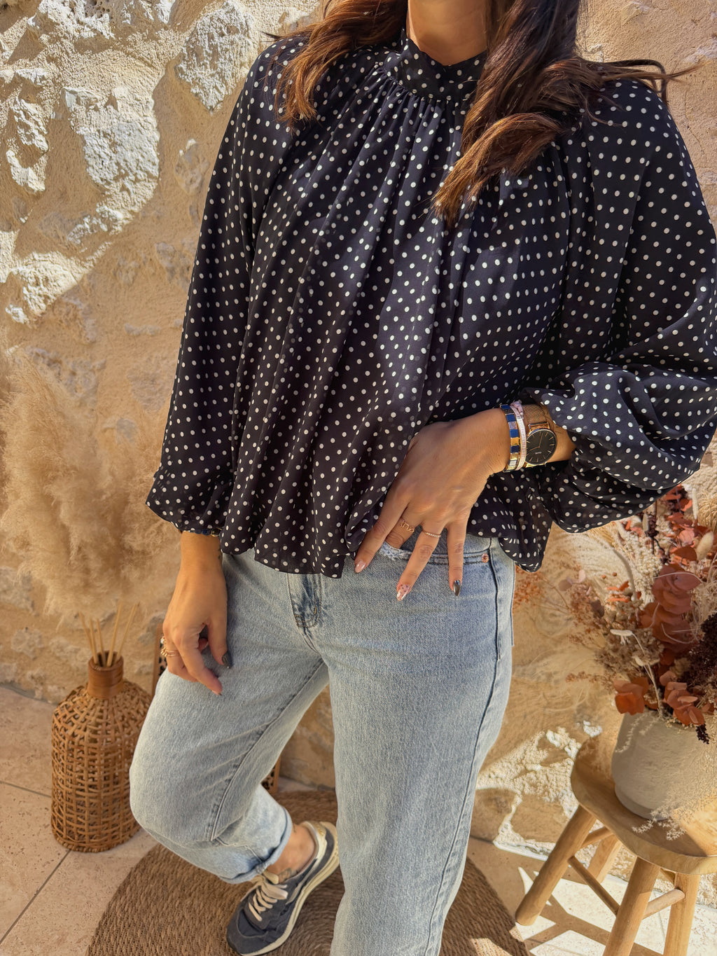 Blouse Mélina marine