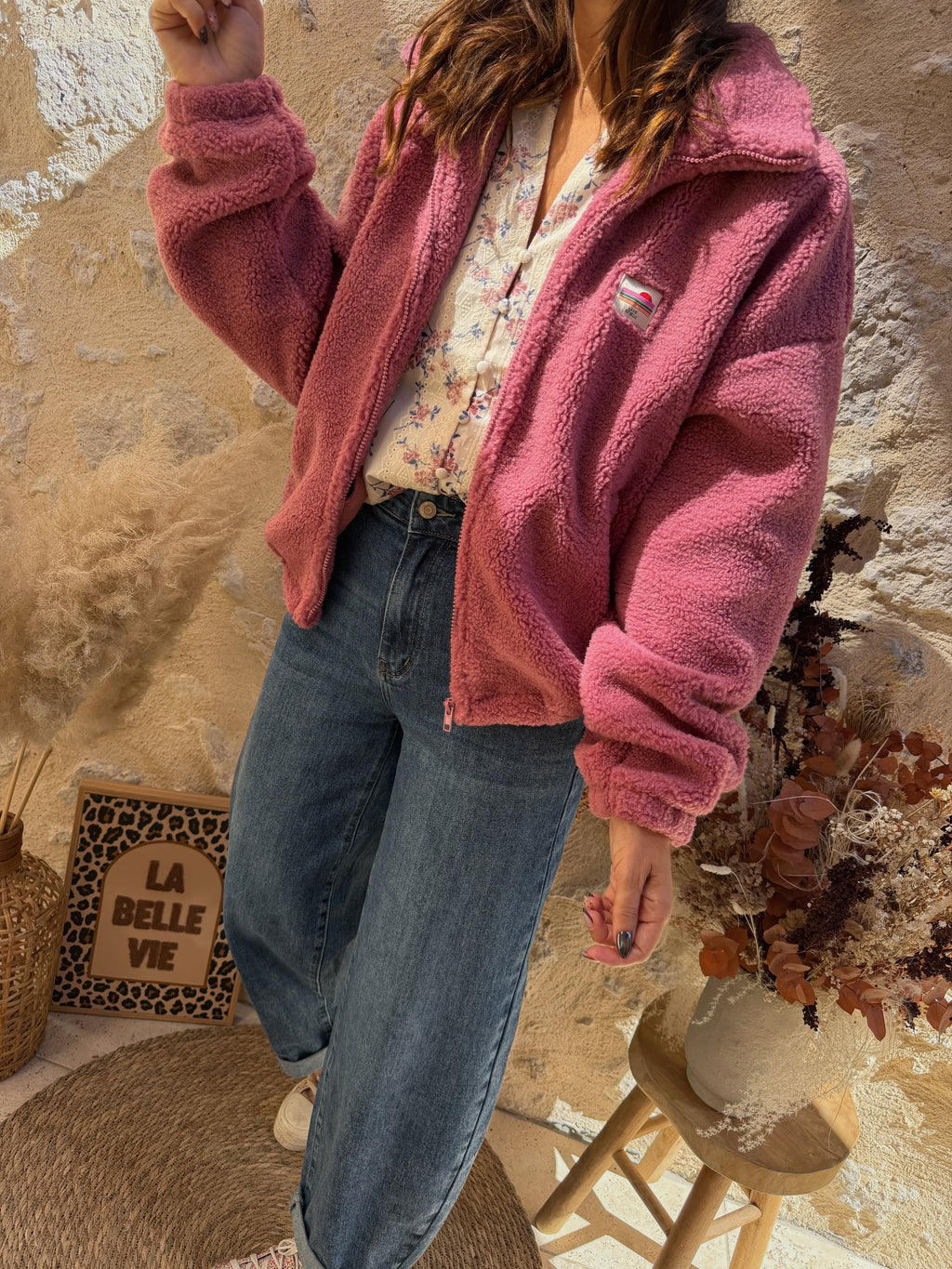 Veste Capucine blush