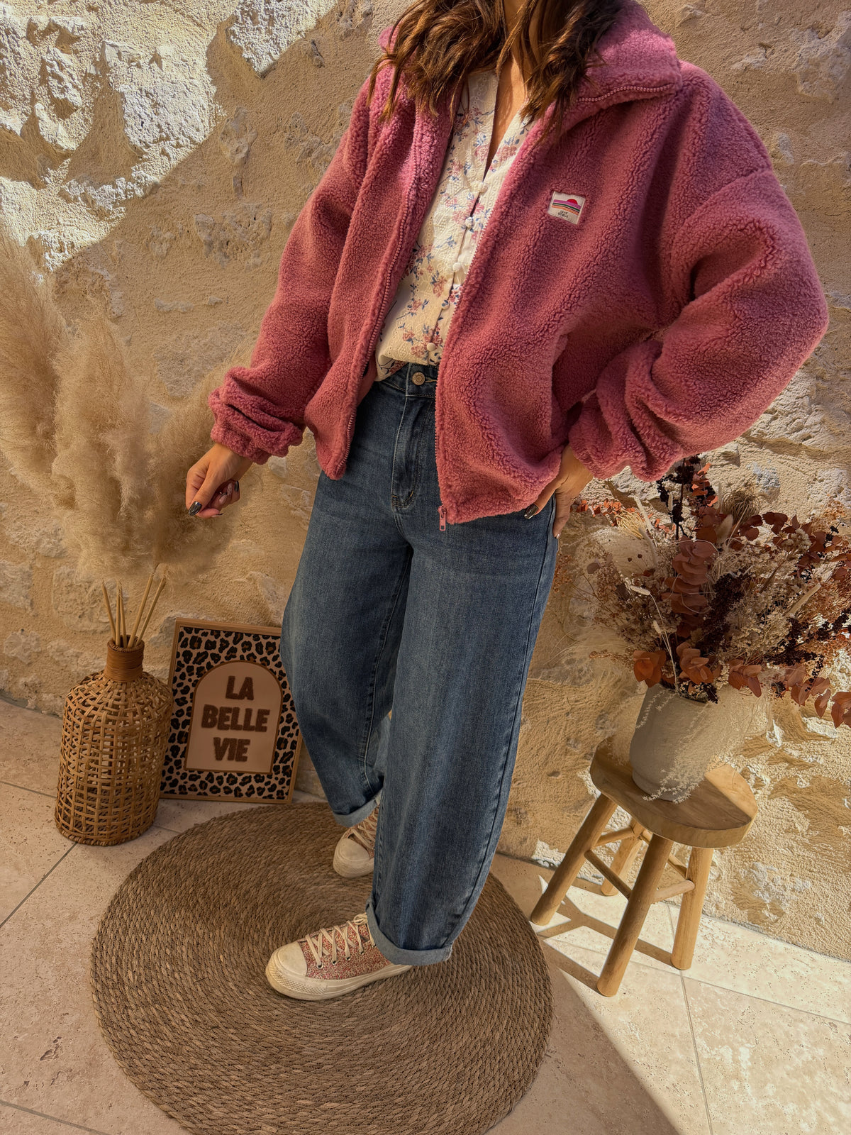 Jeans barrel denim