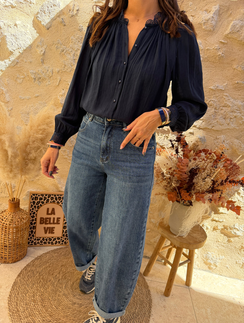 Blouse Soléa marine