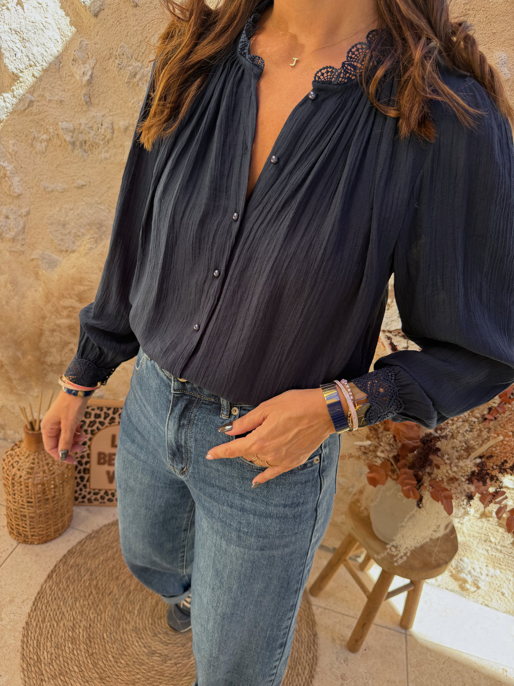 Blouse Soléa marine