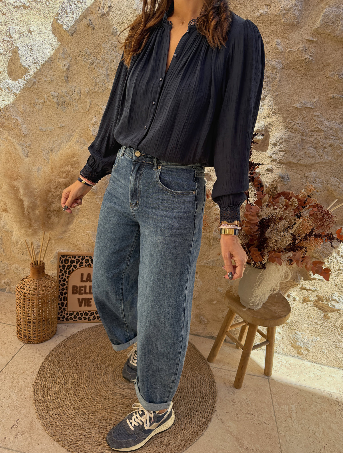 Blouse Soléa marine