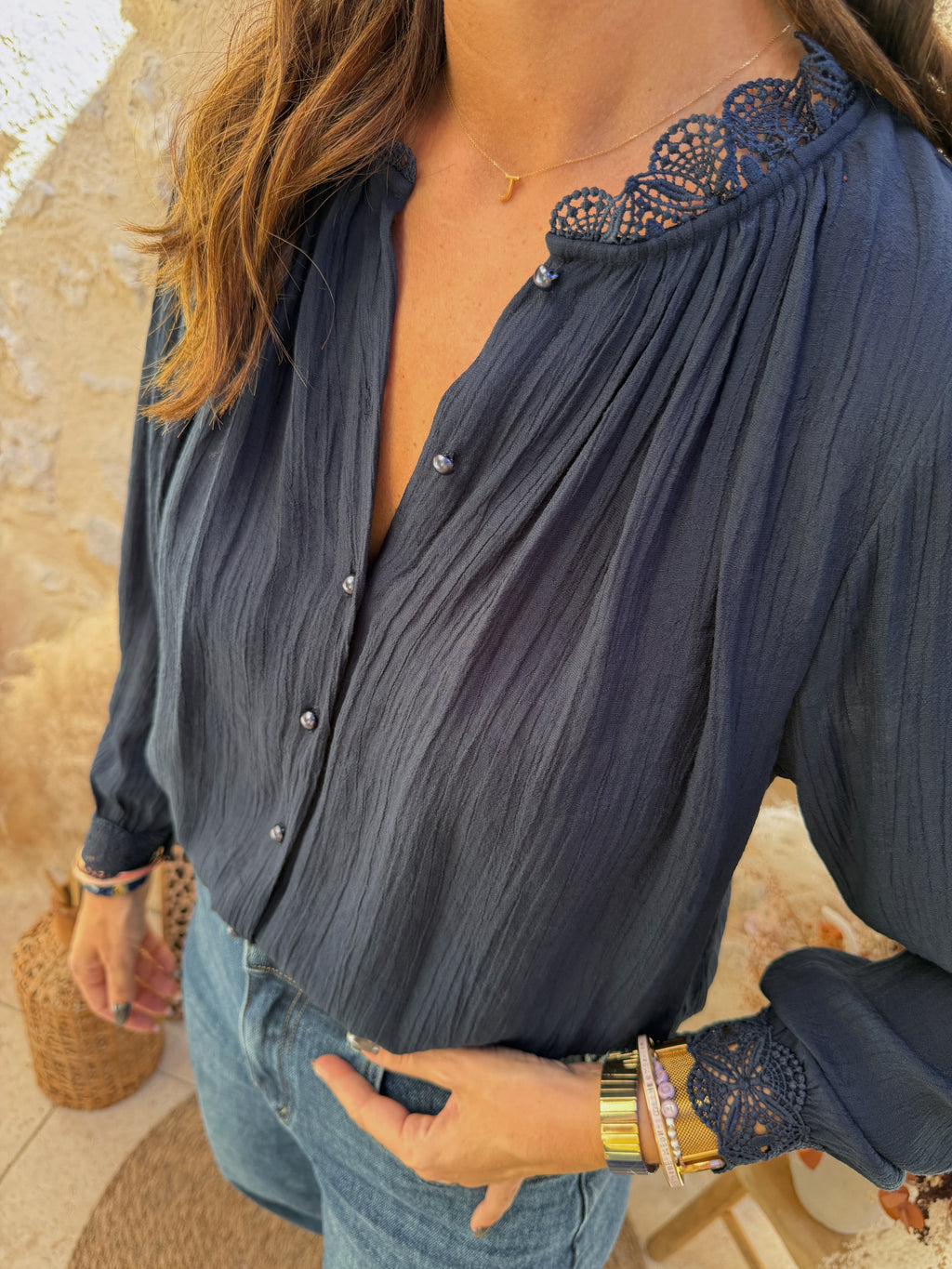 Blouse Soléa marine
